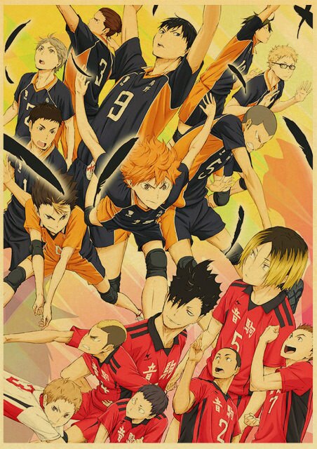 Poster Haikyuu Karasuno vs Nekoma - Haikyuu Shop