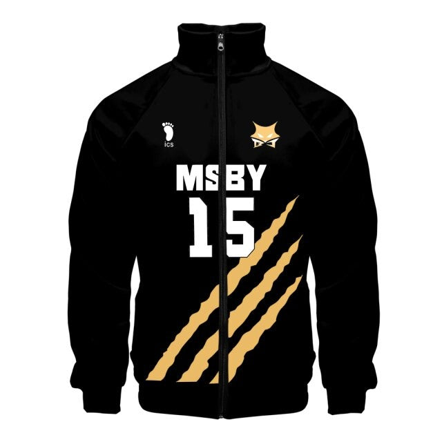 Veste MSBY Black Jackal Sakusa Kiyoomi - Haikyuu Shop