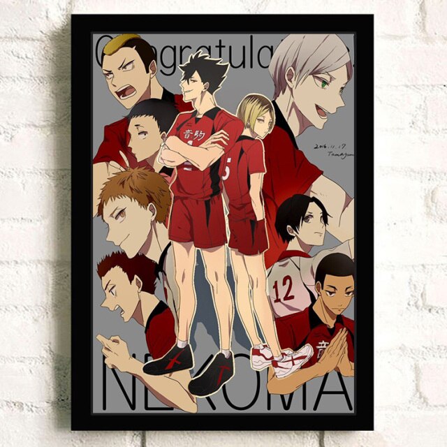 Tableau Haikyuu Lycée de Nekoma - Haikyuu Shop