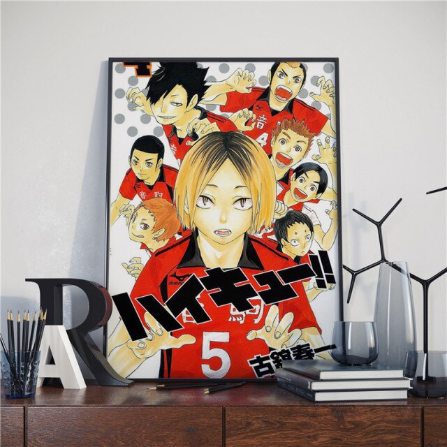 Tableau Haikyuu Equipe de Nekoma - Haikyuu Shop