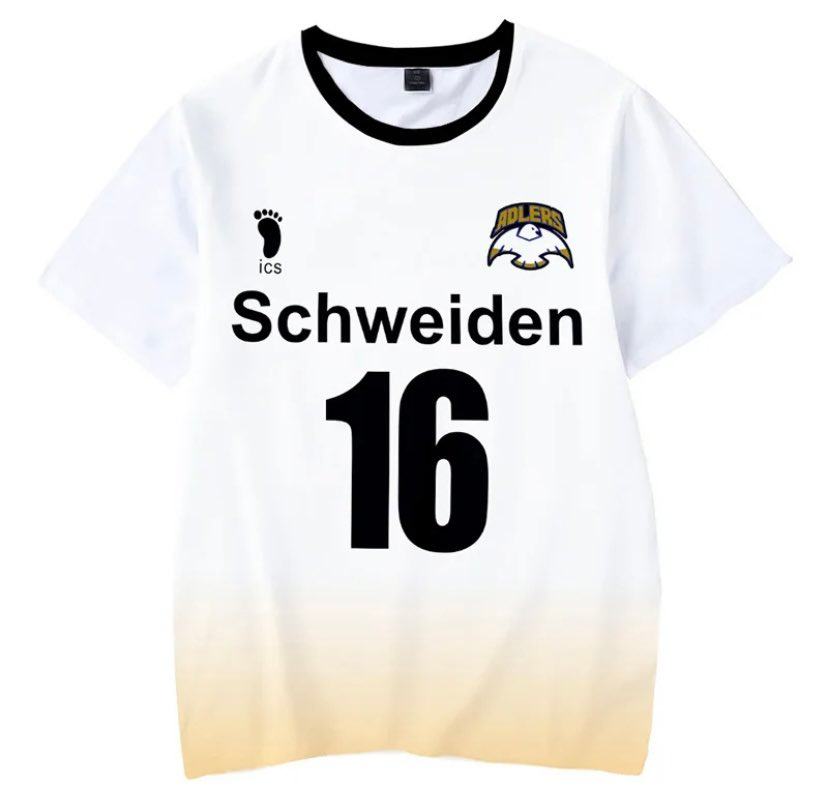 Maillot Schweiden Adlers Hoshiumi - Haikyuu Shop