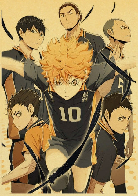 Poster Haikyuu Joueurs Titulaires Karasuno - Haikyuu Shop
