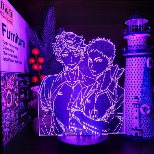 Lampe Haikyuu Oikawa Toru et Iwaizumi Hajime - Haikyuu Shop