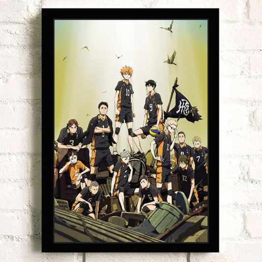 Tableau Anime Haikyuu Equipe Karasuno - Haikyuu Shop