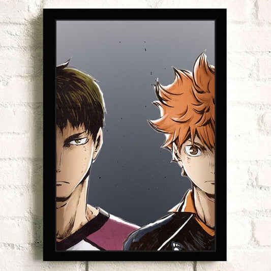Tableau Haikyuu Hinata vs Ushijima - Haikyuu Shop