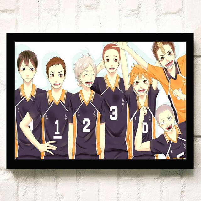 Tableau Haikyuu l'equipe du lycée Karasuno - Haikyuu Shop