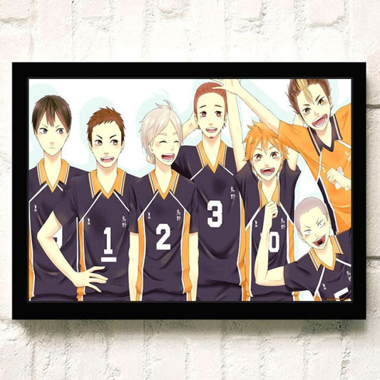 Tableau Haikyuu l'equipe du lycée Karasuno - Haikyuu Shop