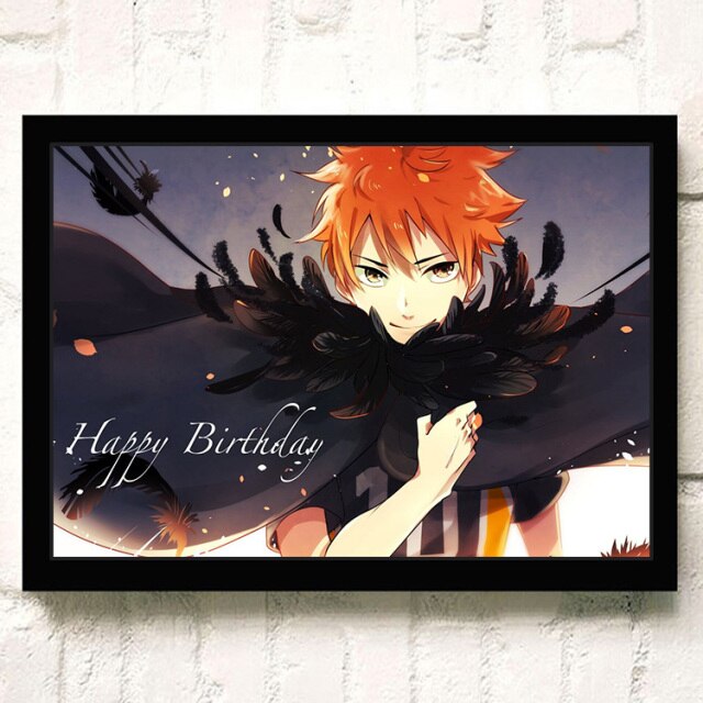 Tableau Haikyuu Happy Birthday Hinata - Haikyuu Shop