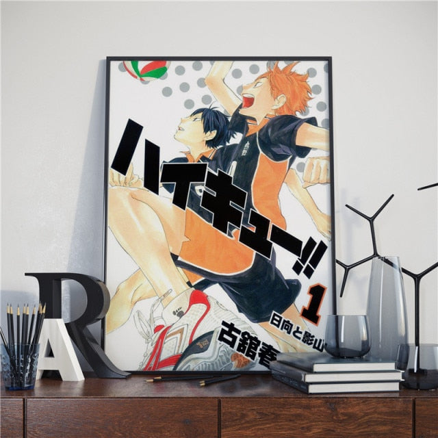 Tableau Haikyuu Duo Kageyama et Hinata - Haikyuu Shop