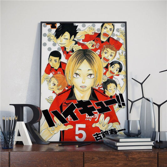 Tableau Haikyuu Equipe de Nekoma - Haikyuu Shop