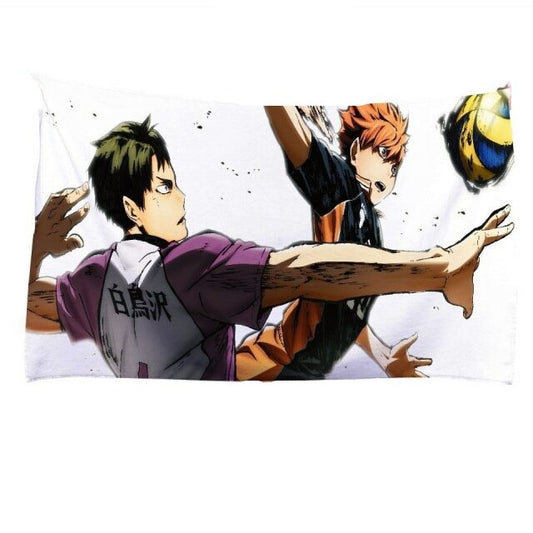 Serviette Haikyuu Hinata vs Ushijima - Haikyuu Shop
