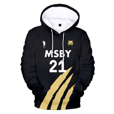 Sweat MSBY Black Jackal Hinata - Haikyuu Shop